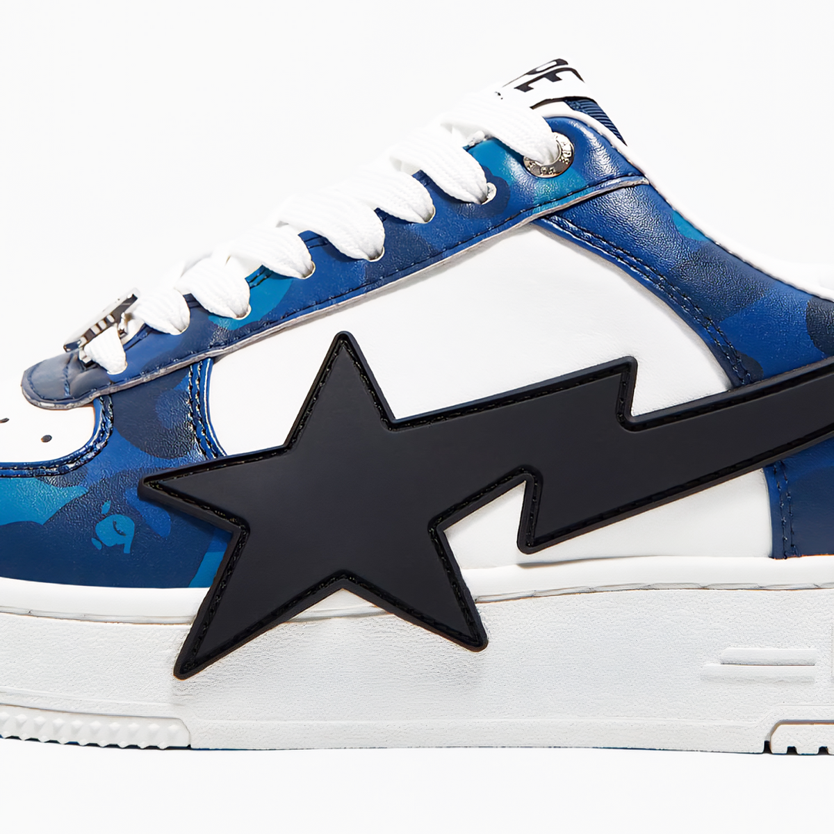 A Bathing Ape Bape Sta Low OS 1 Color Camo Blue White