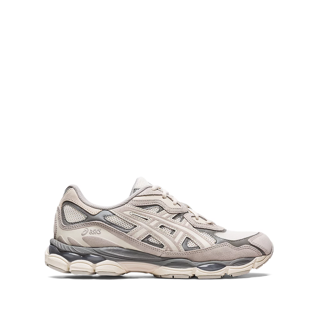 Asics Gel NYC sneaker in the Cream Oyster Grey