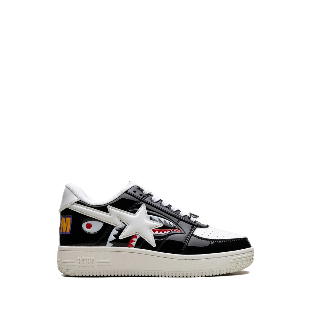 A Bathing Ape Bape Sta Low Color Block Shark Black sneaker