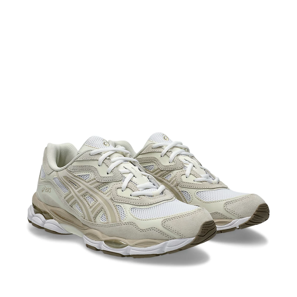 Asics Gel NYC sneaker in the WhiteFeather Grey colorway