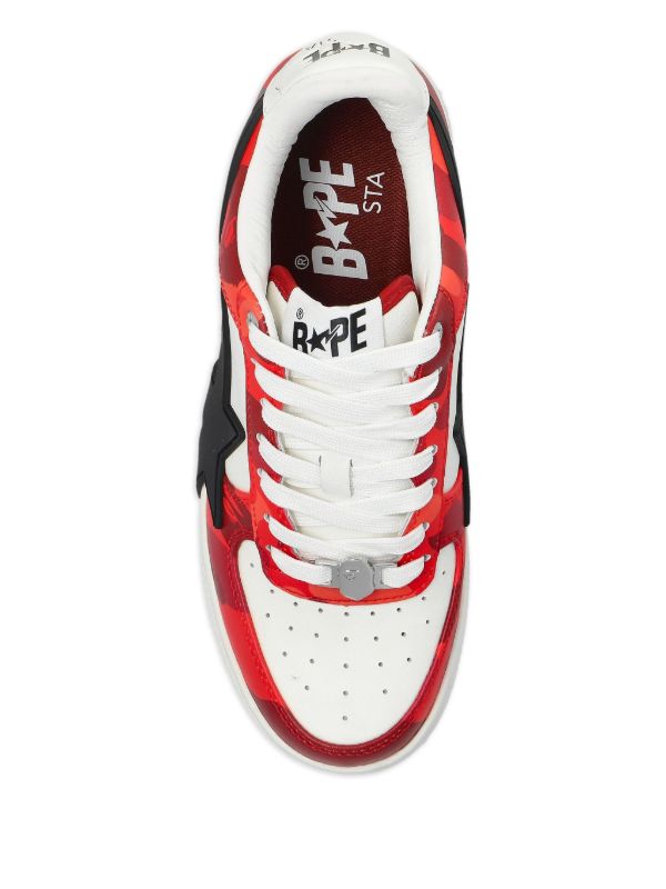 A Bathing Ape Bape Sta Low OS Color Camo Red White