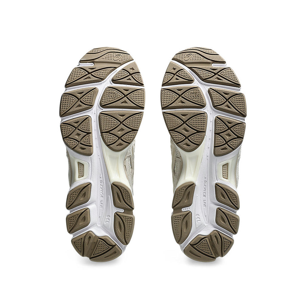 Asics Gel NYC sneaker in the WhiteFeather Grey colorway