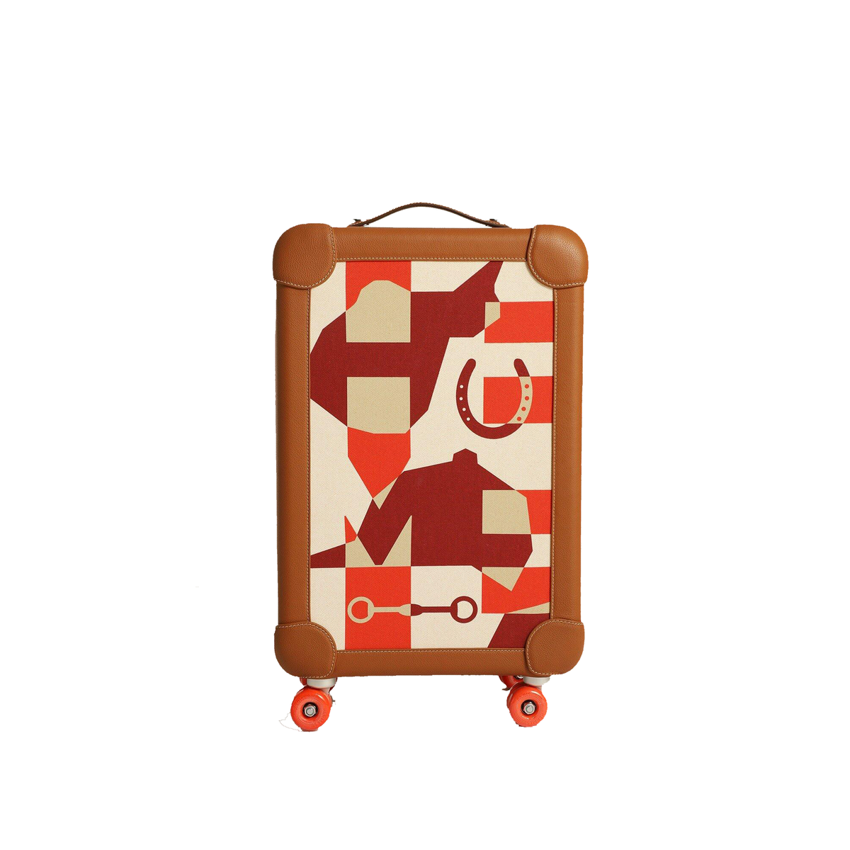 Herms RMS Cabin Suitcase featuring a printed H Plume