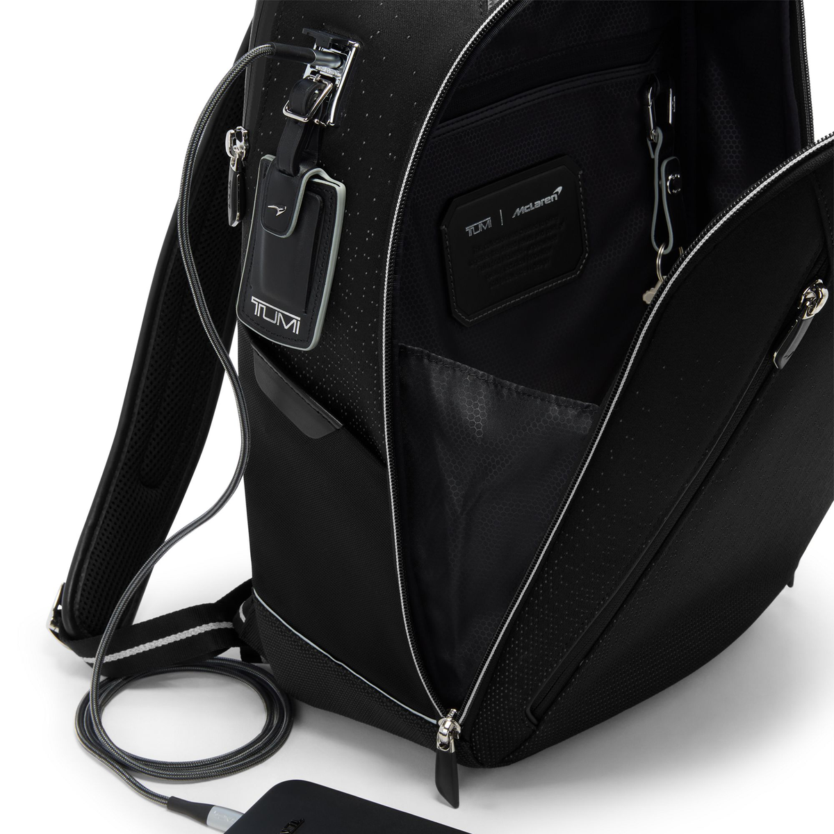 TUMI McLaren Velocity Backpack in the Night Galaxy colorway — view 4
