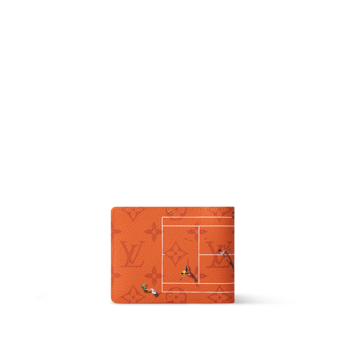 Louis Vuitton Tennis Slender Wallet in Brick Red canvas