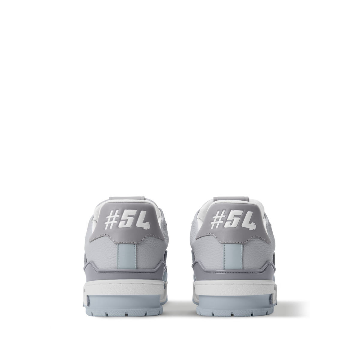 Louis Vuitton LV Trainer Sneaker a luxury footwear model featuring a combination of grained and smooth calf leather