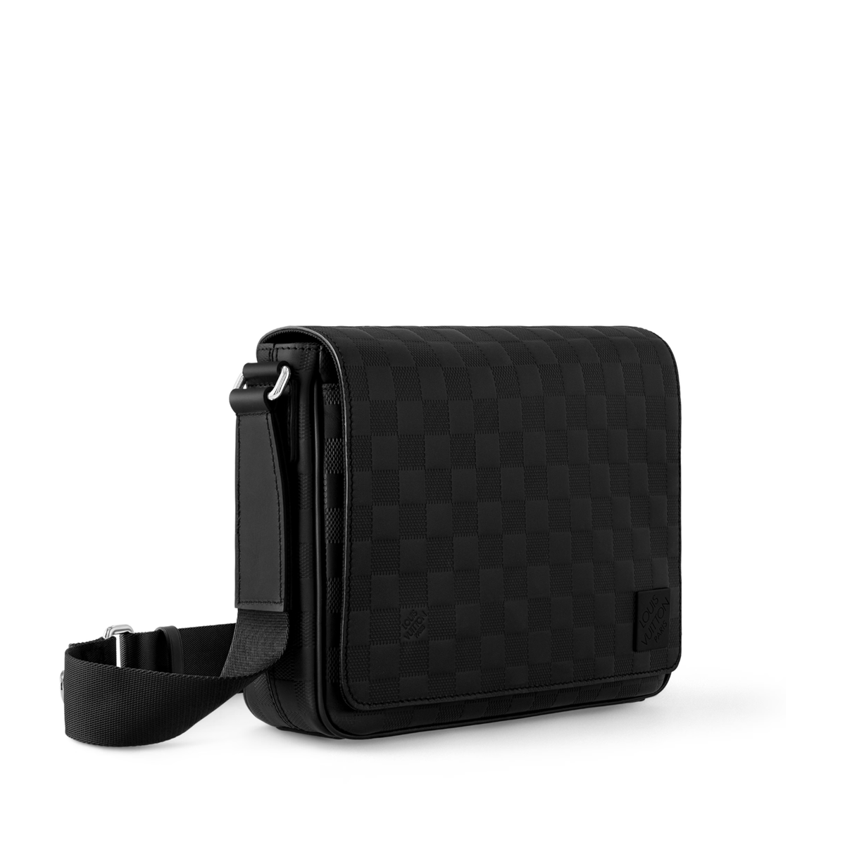 Louis Vuitton District PM Messenger Bag crafted in black Damier Infini leather
