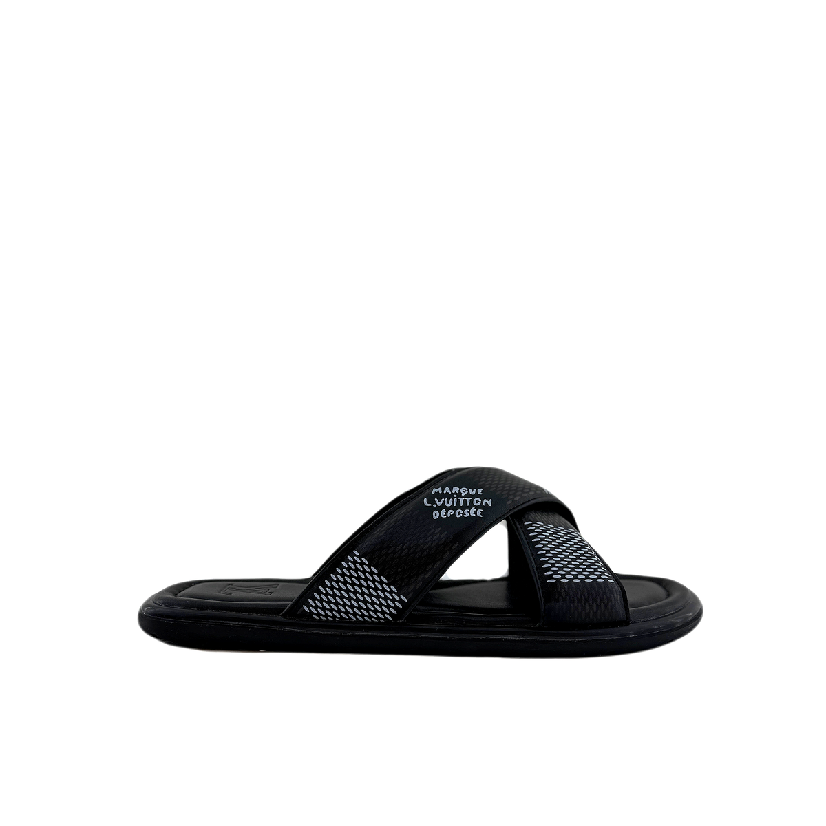 LV Black Slipper