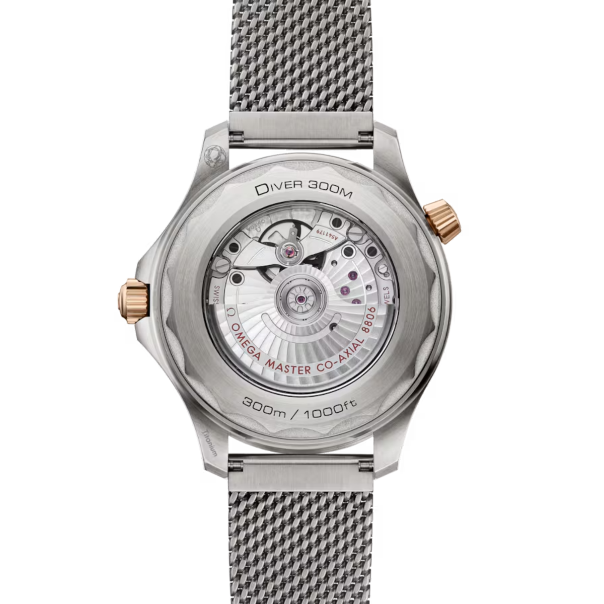 Omega Seamaster Diver 300M in grade 2 titanium and bronze gold