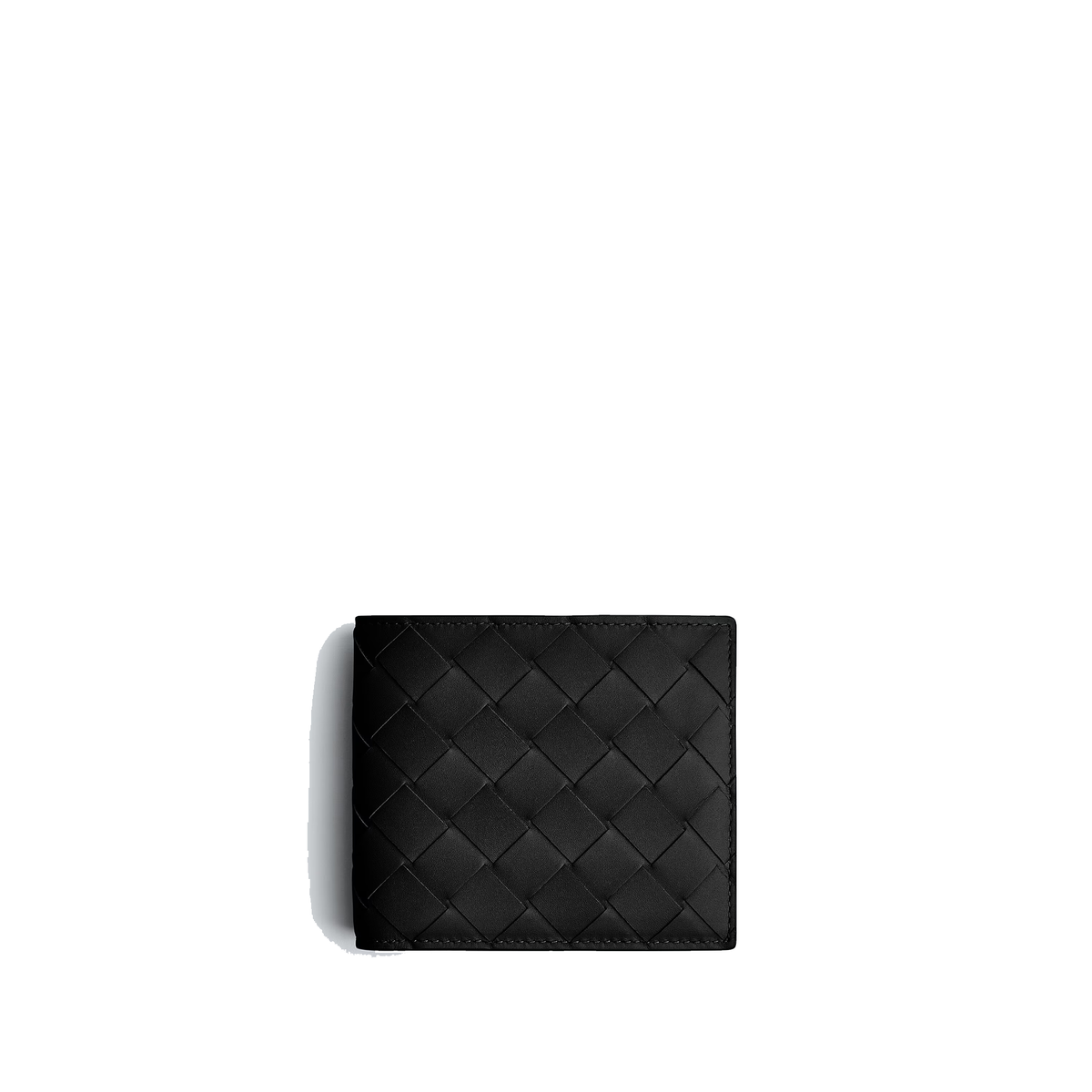 black Bottega Veneta Intrecciato bifold wallet