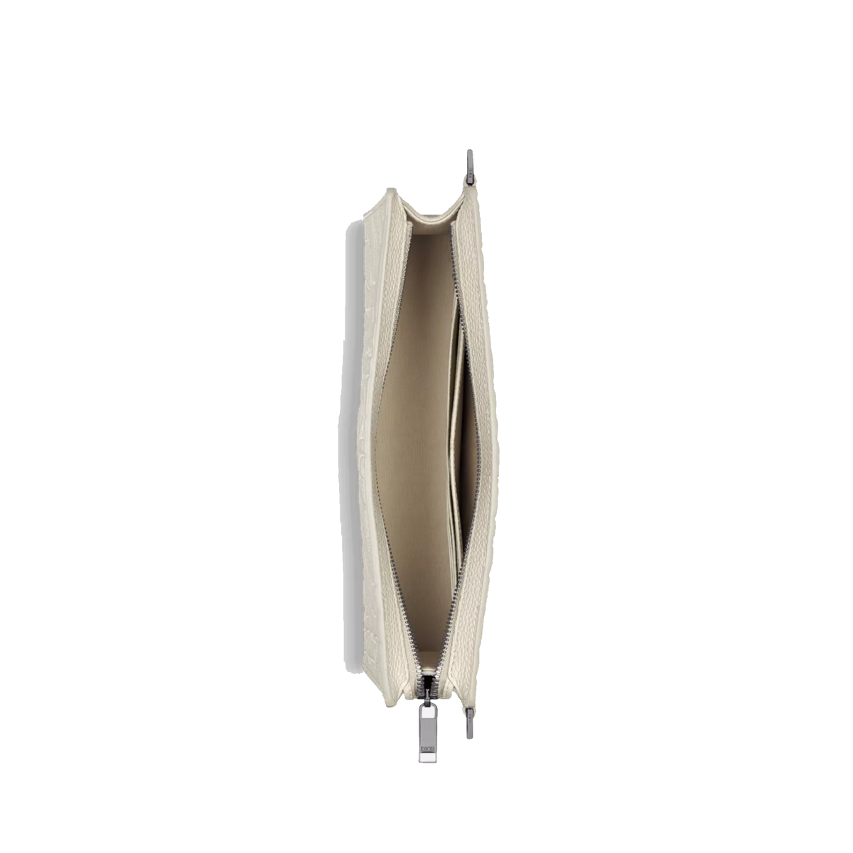 beige Dior Gravity Outline leather A5 triangle pouch