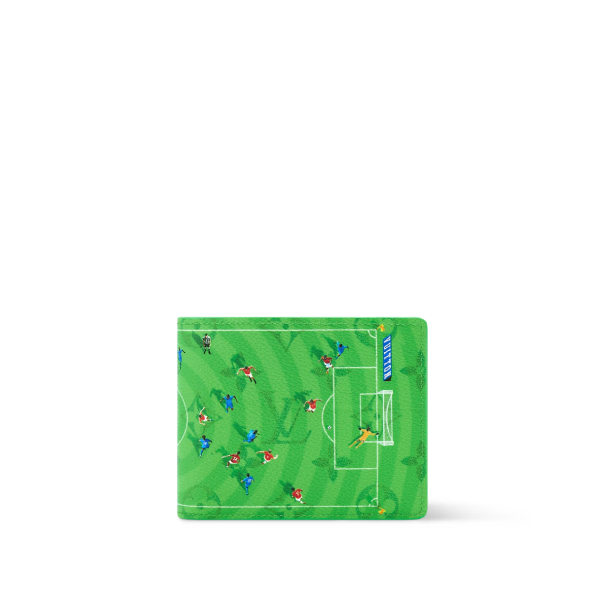 Louis Vuitton Football Wallet Organizer in green coated