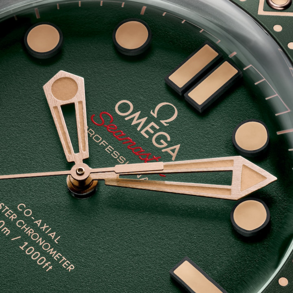 Omega Seamaster Diver 300M in grade 2 titanium and bronze gold