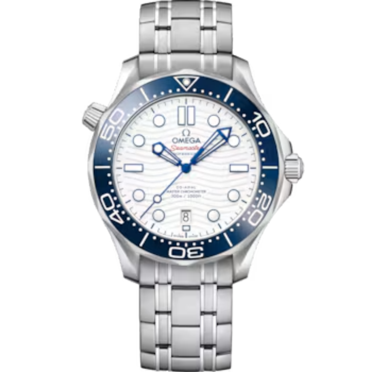 Omega Seamaster Diver 300M with a white