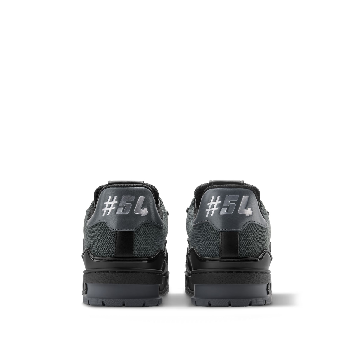 Louis Vuitton LV Trainer sneakers in black featuring a mix of textile and calf leather