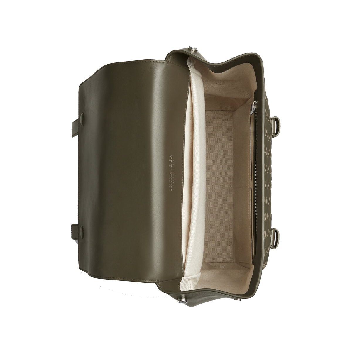 Bottega Veneta Intrecciato Back to School Backpack crafted in green woven leathe — view 3