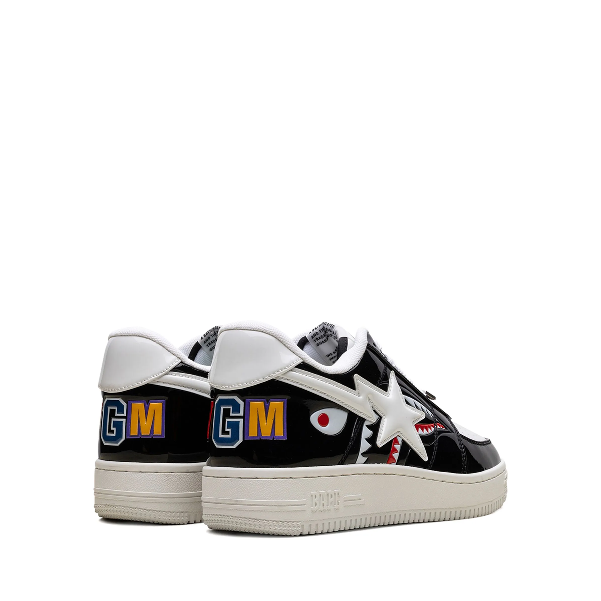 A Bathing Ape Bape Sta Low Color Block Shark Black sneaker