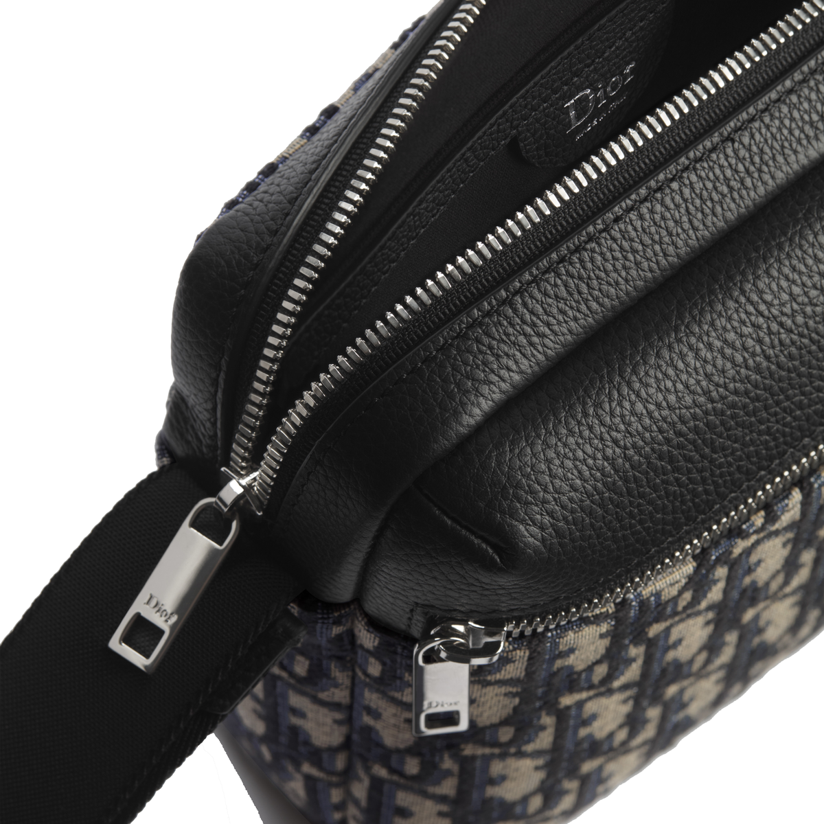 Dior Rider Zipped Messenger Bag featuring blue and black Dior — view 2