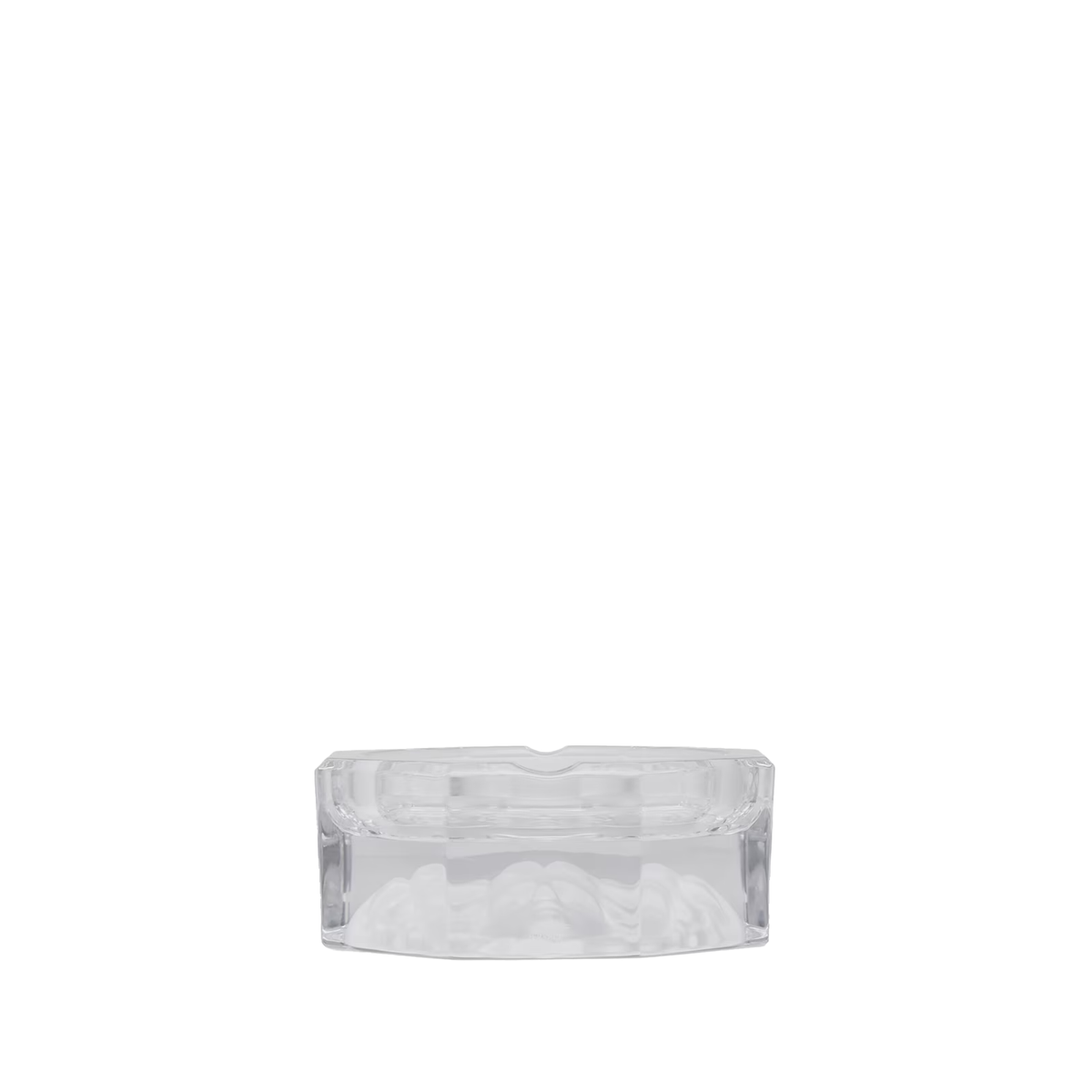 Versace Medusa Lumiere ashtray is crafted from clear crystal