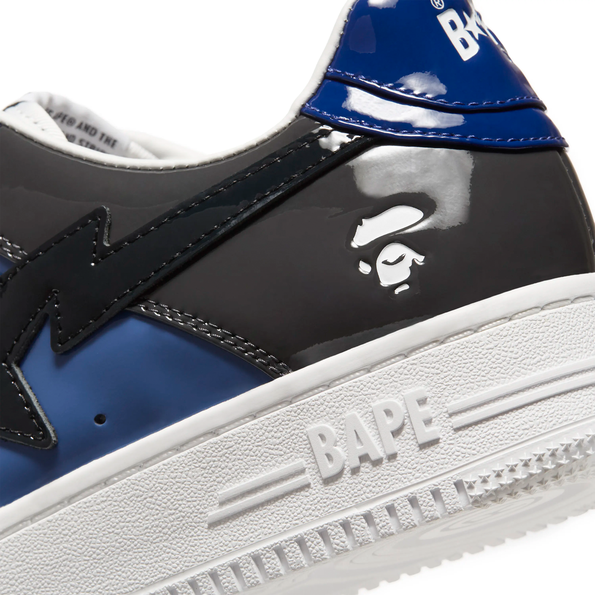 A Bathing Ape Bape Sta Low Color Camo Combo in navy and blue
