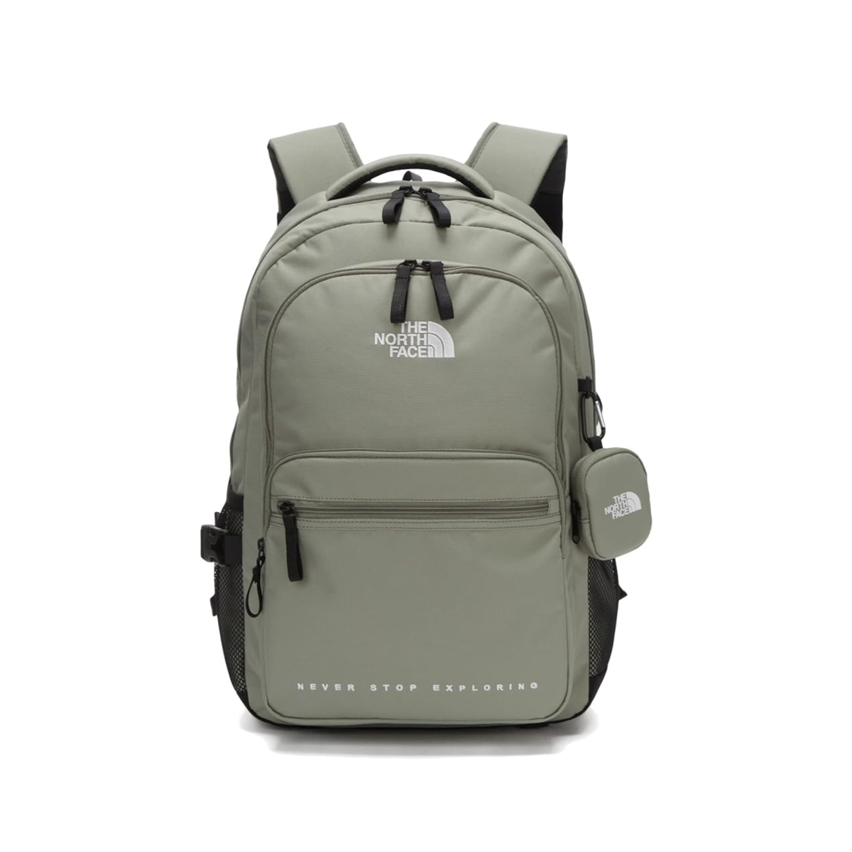 The North Face Dual Pocket Backpack in light khak — view 1
