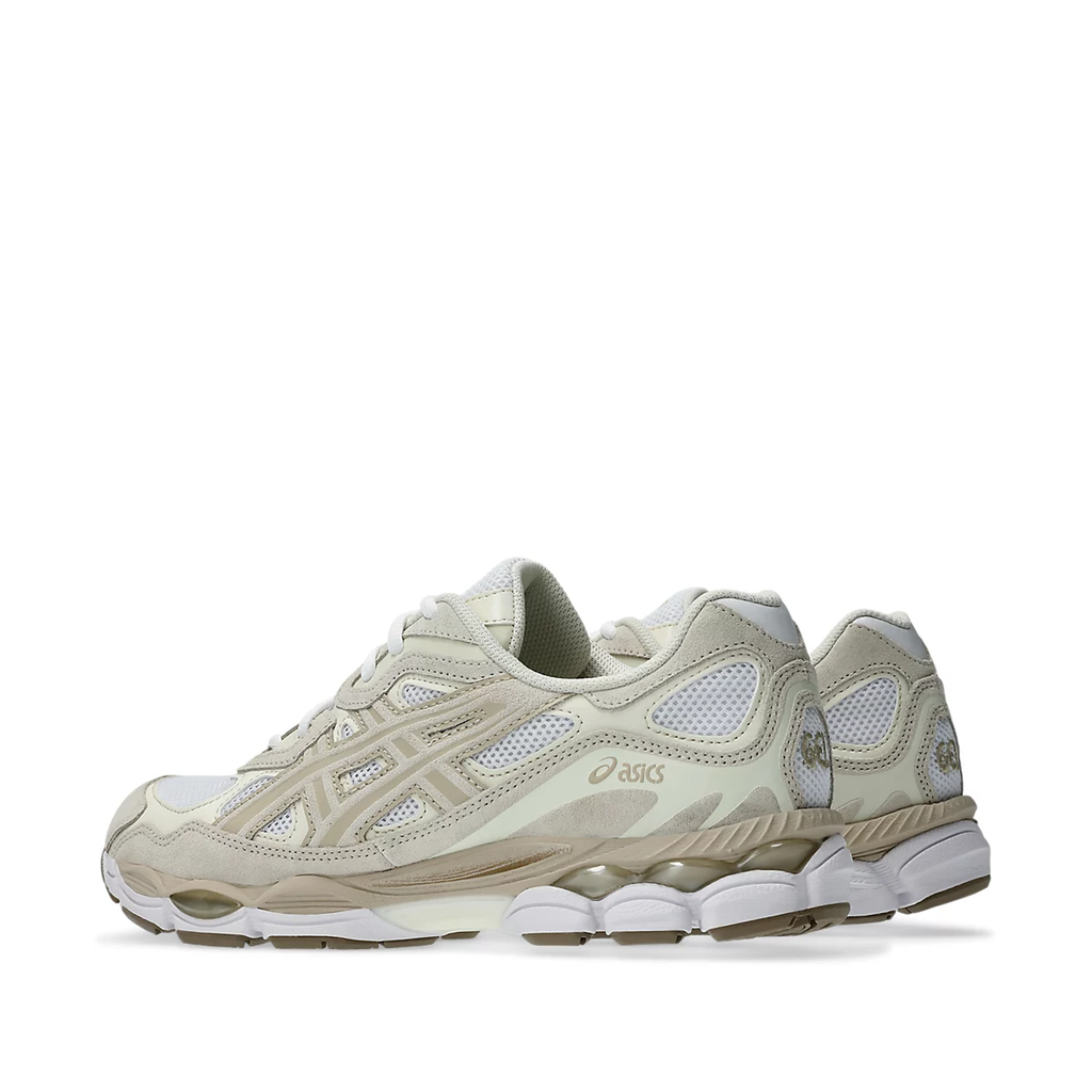 Asics Gel NYC sneaker in the WhiteFeather Grey colorway