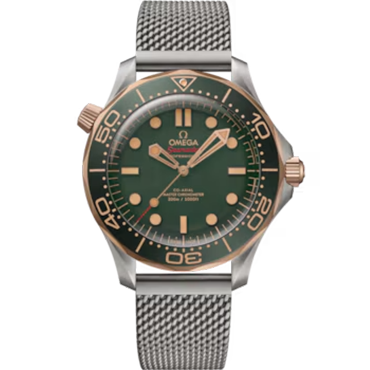 Omega Seamaster Diver 300M in grade 2 titanium and bronze gold