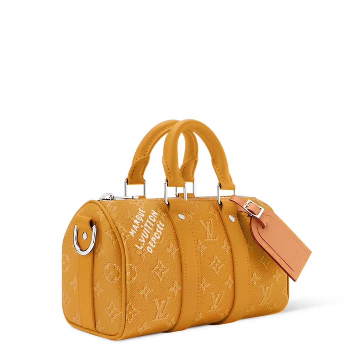 Louis Vuitton Keepall Bandoulire 25 city bag in vibrant Monogram Heritage coated canvas