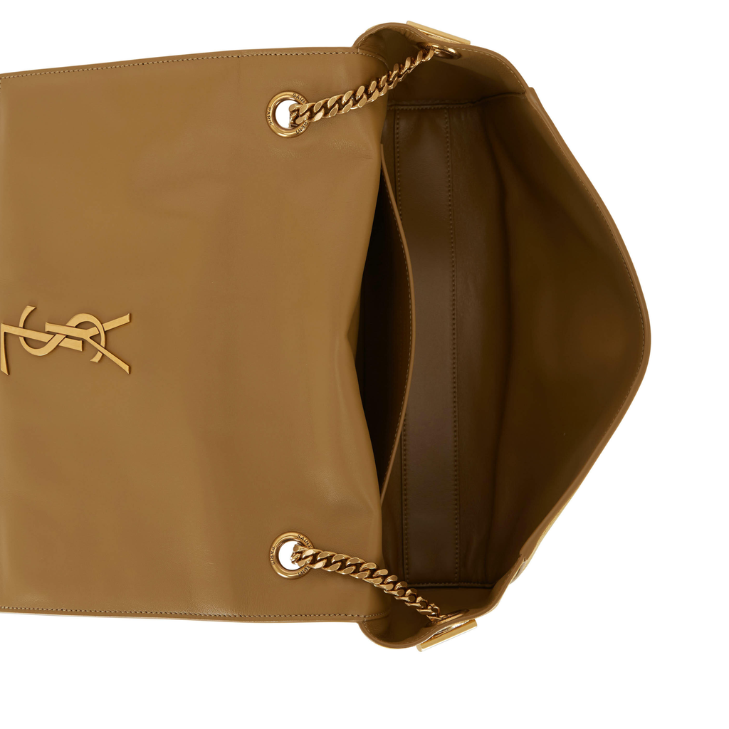 Saint Laurent Kate Reversible Shoulder Bag crafted from leather that reverses