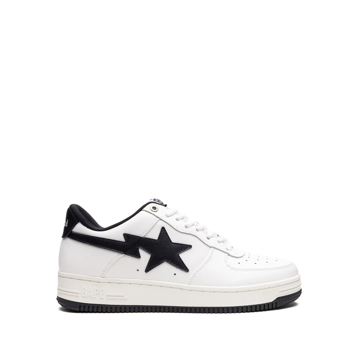 A Bathing Ape JJJJound x Bapesta WhiteNavy sneakers