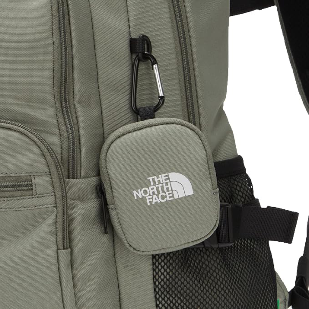 The North Face Dual Pocket Backpack in light khak — view 5