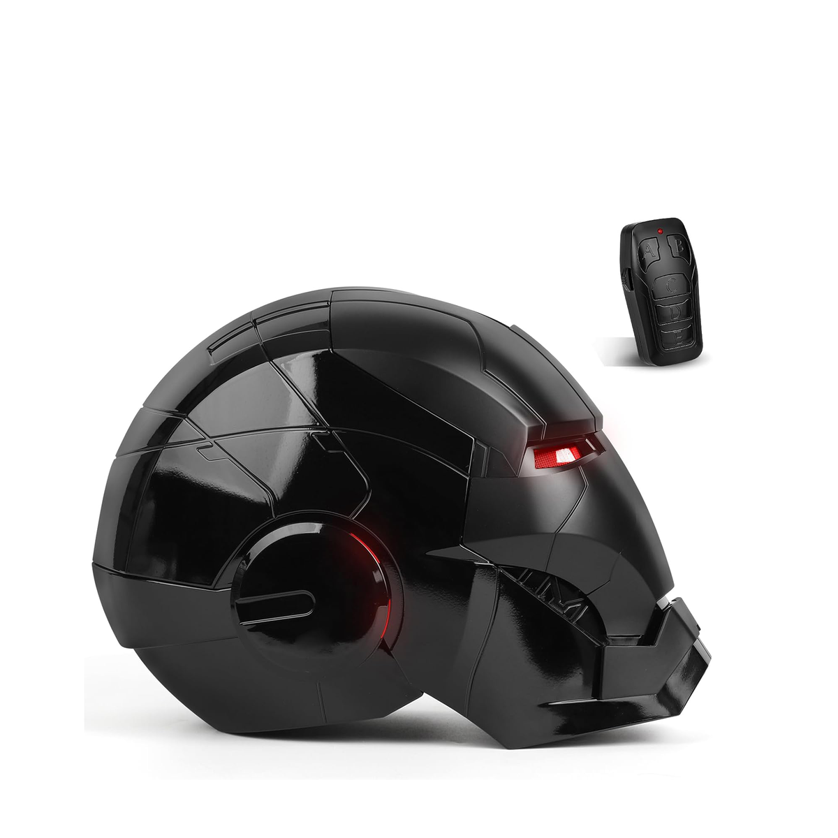 Iron Man MK5 electronic black matte helmet with voice activated