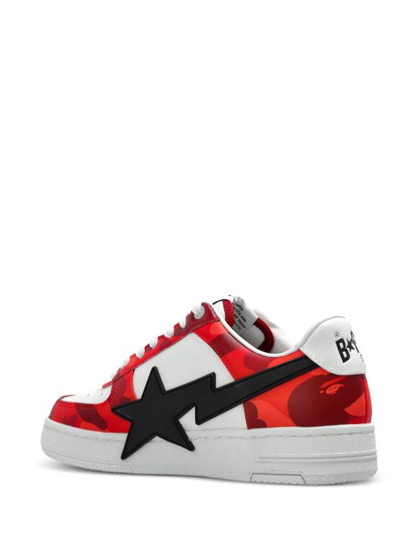 A Bathing Ape Bape Sta Low OS Color Camo Red White