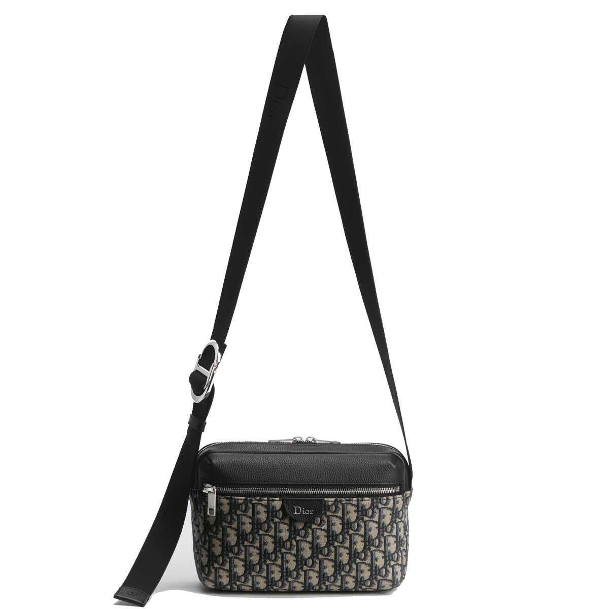 Dior Rider Zipped Messenger Bag featuring blue and black Dior — view 3