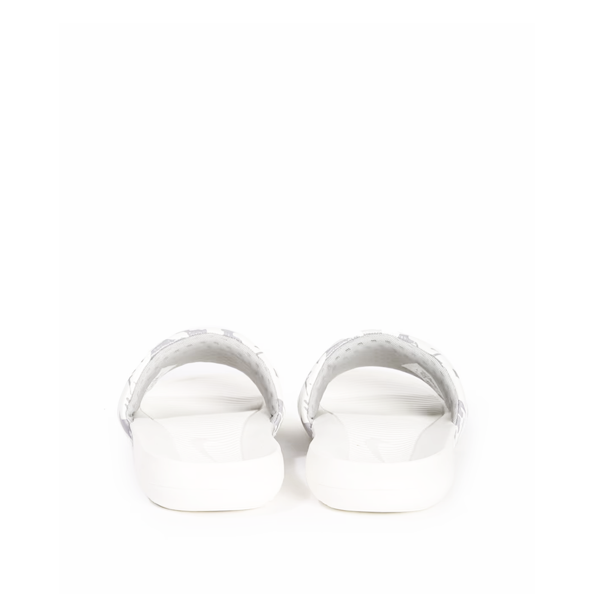 Nike Victori One Mens slides in white with a camouflage style print and black logo