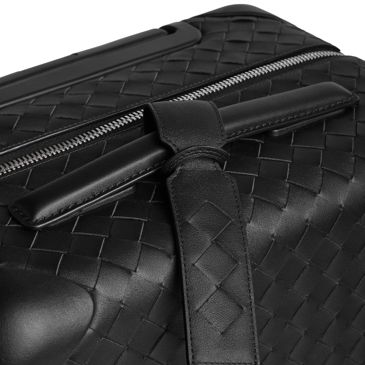 Bottega Veneta Odyssey Intrecciato Cabin Suitcase crafted from black calfskin — view 5