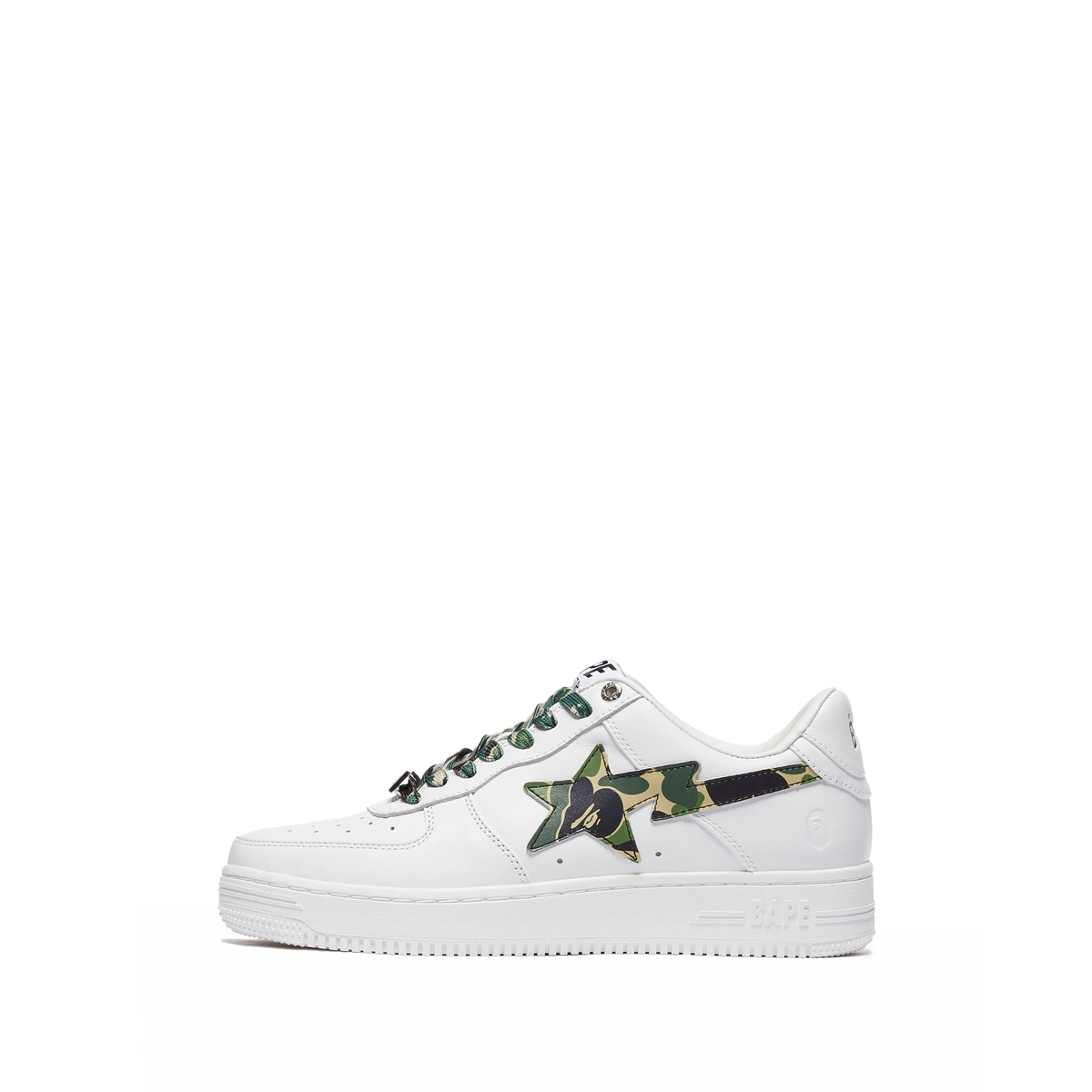 A Bathing Ape Bape Sta Low White ABC Camo Green sneaker
