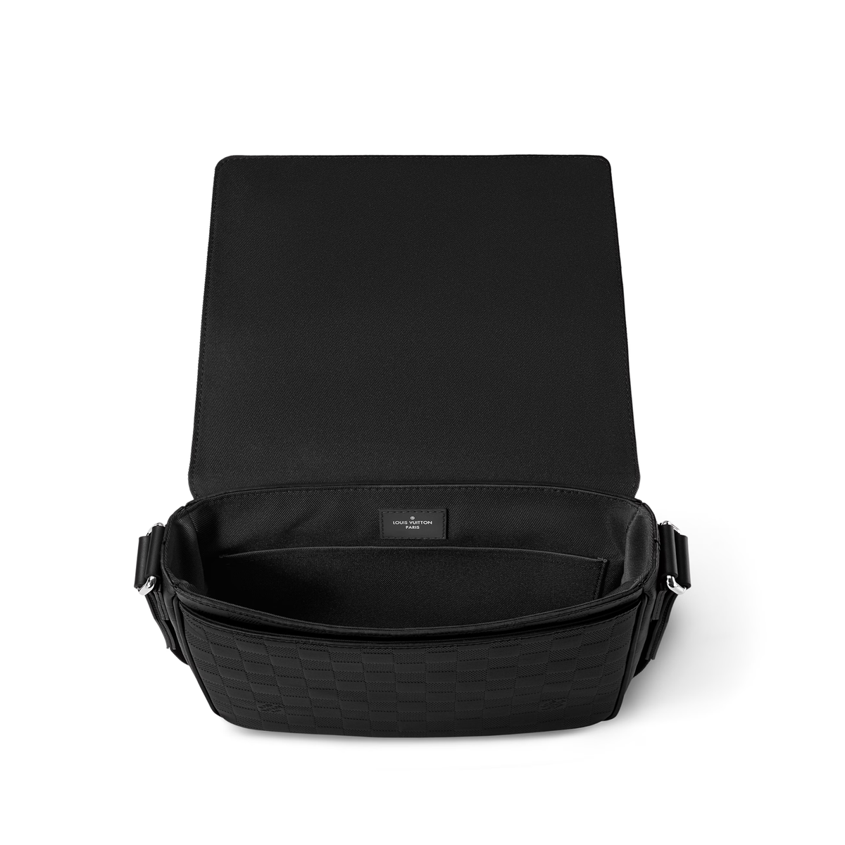 Louis Vuitton District PM Messenger Bag crafted in black Damier Infini leather
