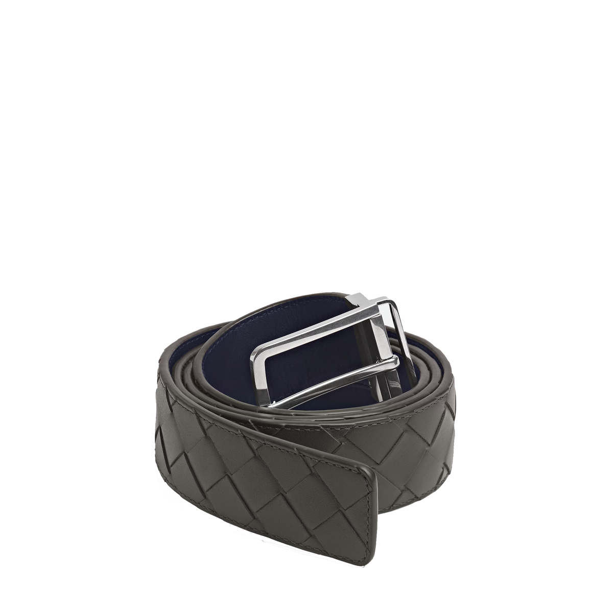 Bottega Veneta Intrecciato Reversible Belt distinguished by its signature woven leather — view 2