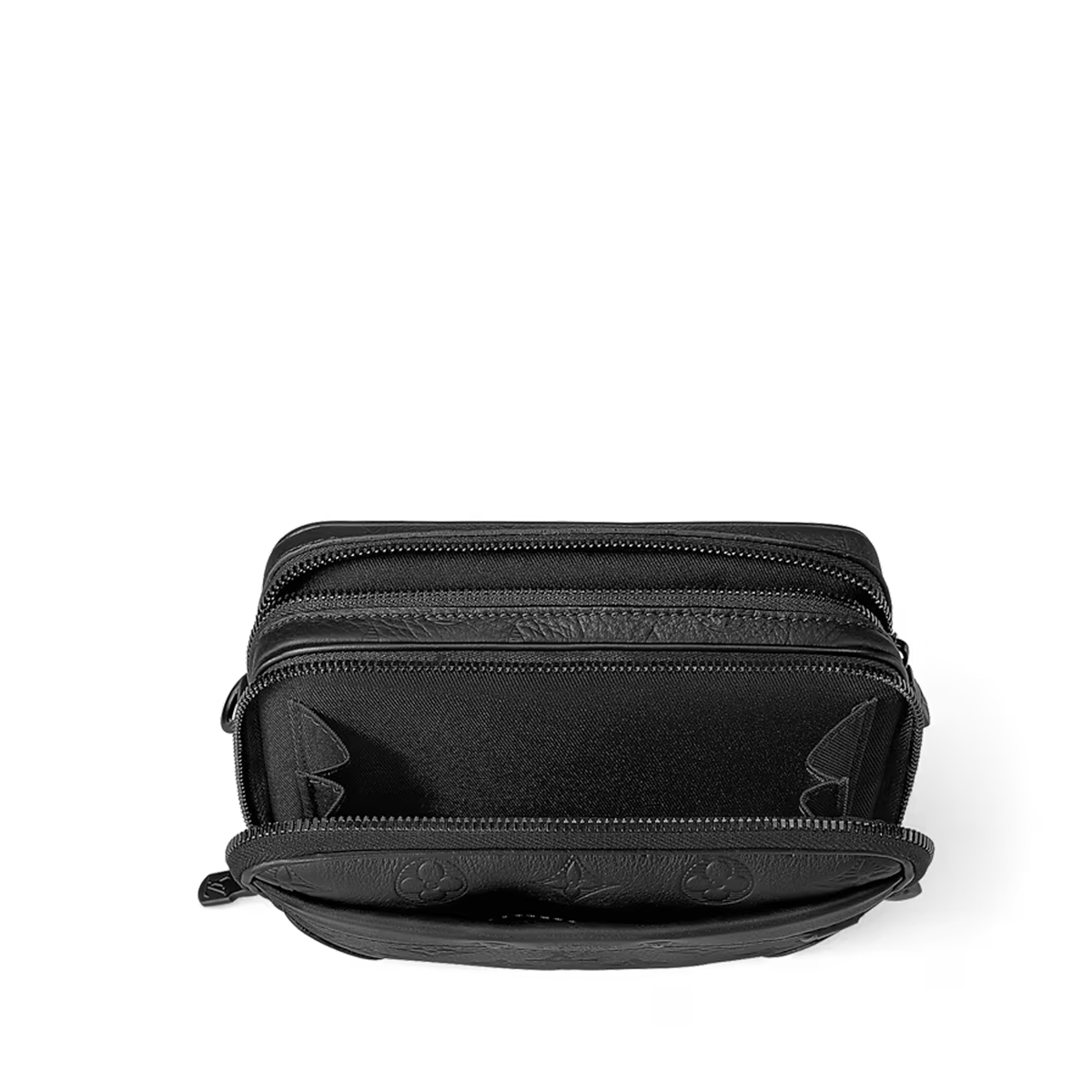 Louis Vuitton Alpha Wearable Wallet in black Monogram Shadow calf leather
