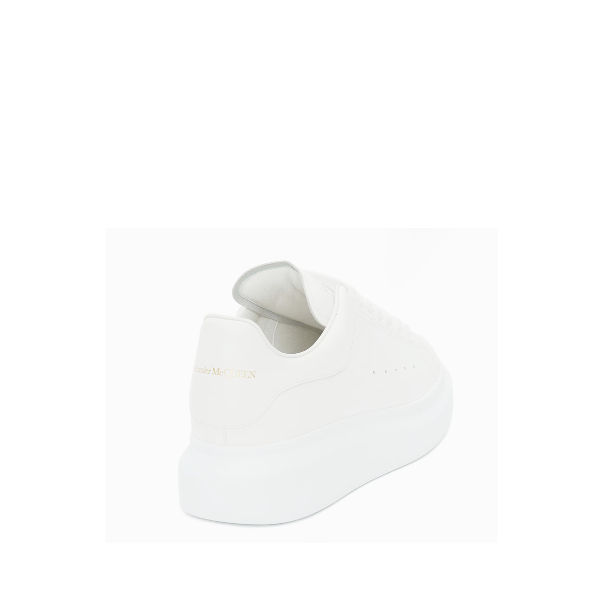 Alexander McQueen Oversized sneaker in white leather