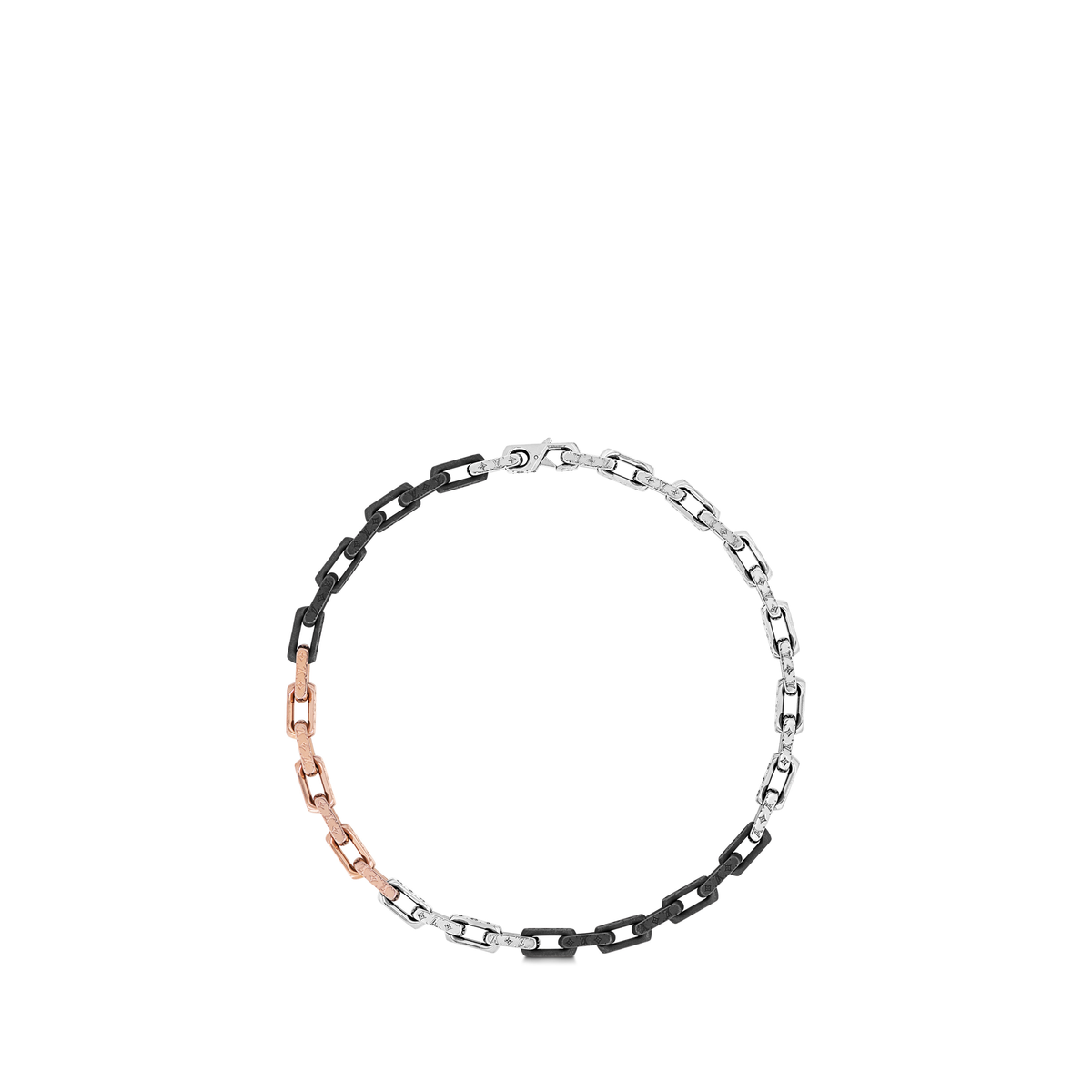Louis Vuitton Monogram Bracelet featuring black silver
