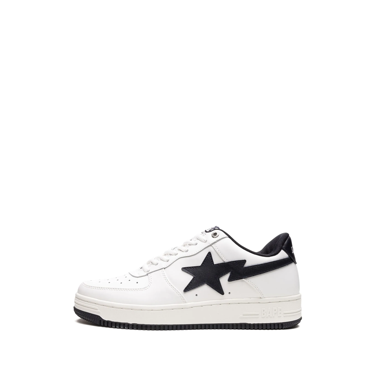 A Bathing Ape JJJJound x Bapesta WhiteNavy sneakers