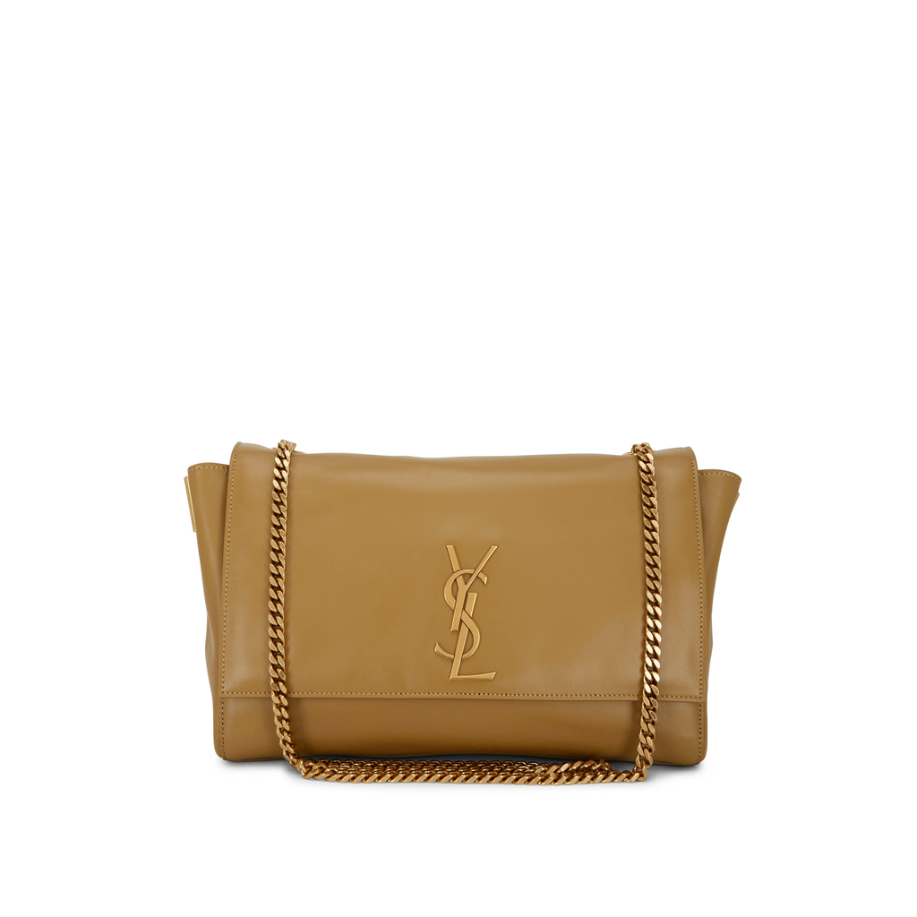 Saint Laurent Kate Reversible Shoulder Bag crafted from leather that reverses