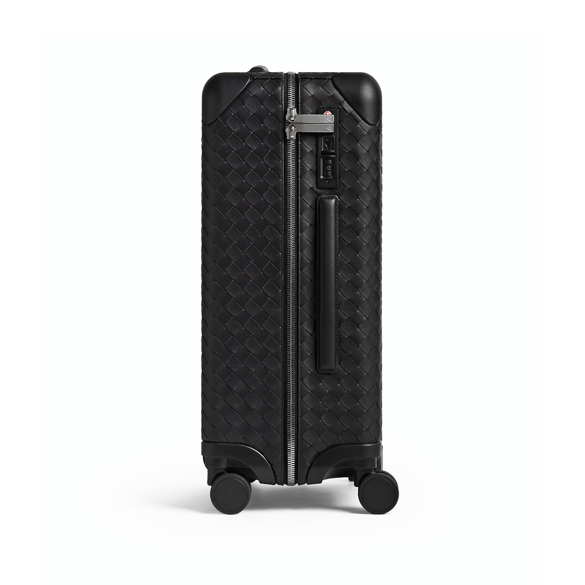 black Bottega Veneta Odyssey Intrecciato cabin suitcase — view 4