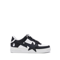 A Bathing Ape Bape Sta OS sneaker in a black and white colorway