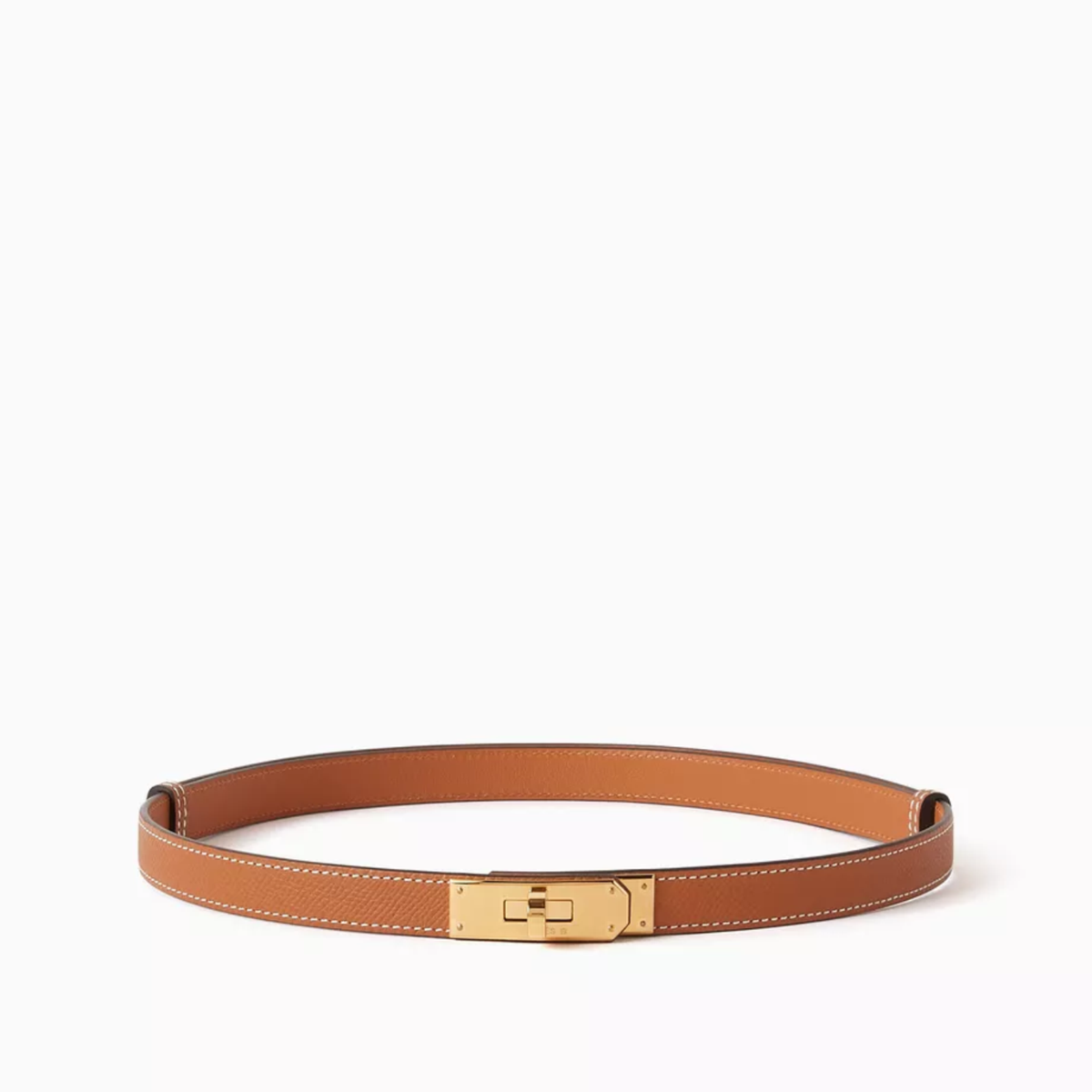 Hermès Kelly 18 belt in gold Epsom calfskin — view 1
