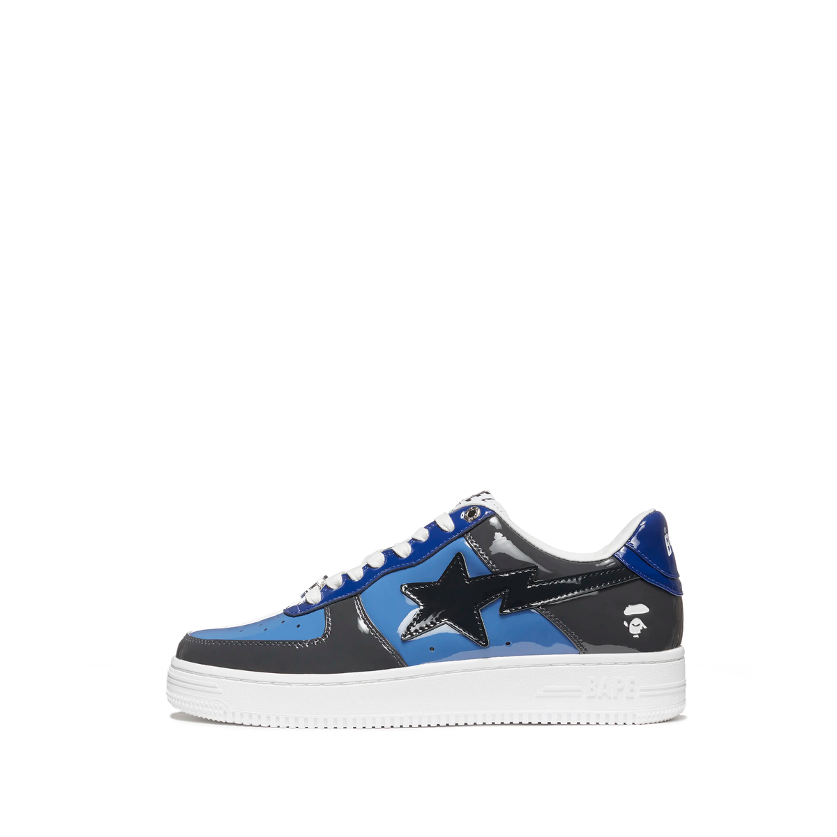 A Bathing Ape Bape Sta Low Color Camo Combo in navy and blue