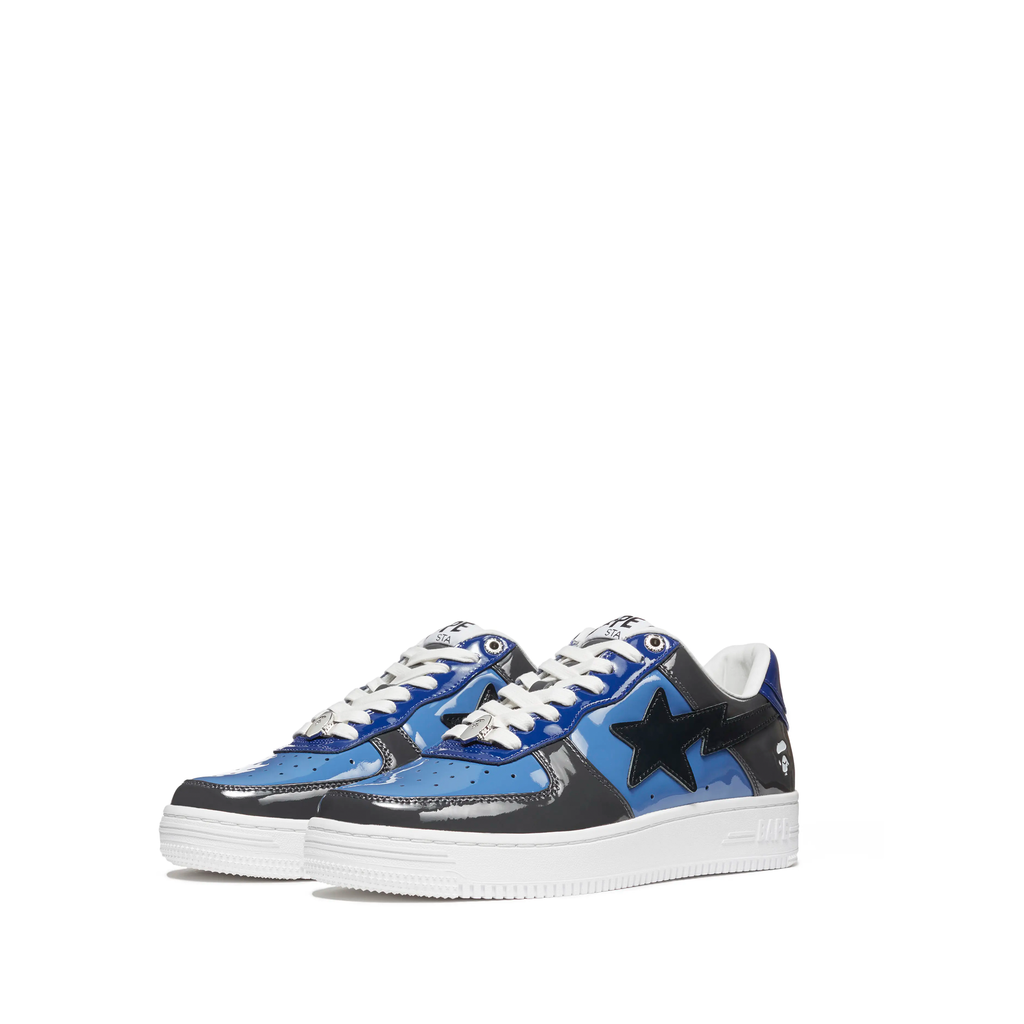 A Bathing Ape Bape Sta Low Color Camo Combo in navy and blue