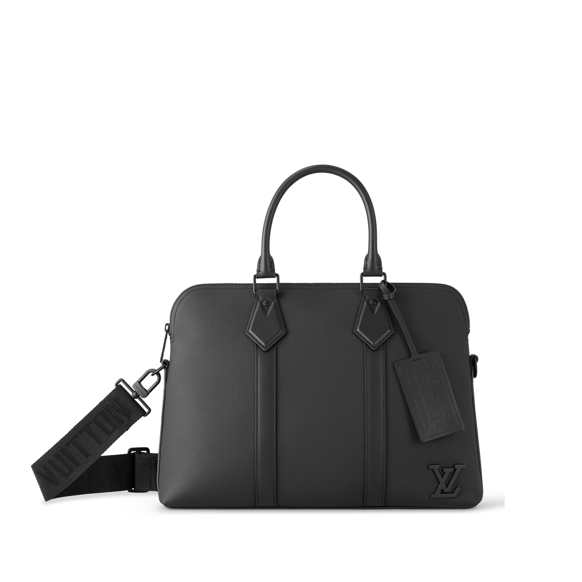 Louis Vuitton Takeoff Briefcase crafted from supple black — view 1